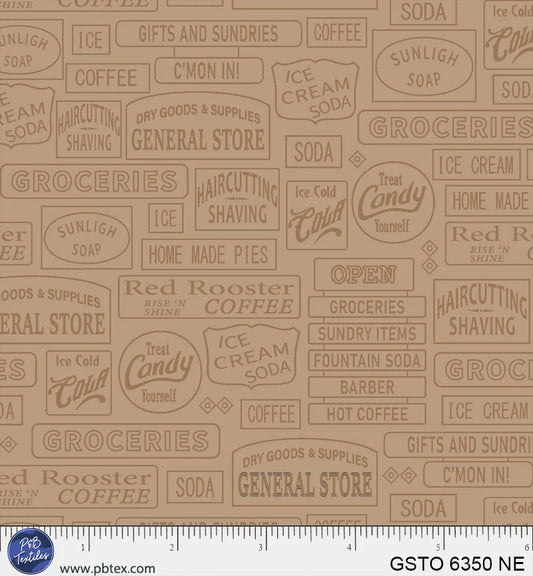 P&B Textiles General Store Signage Linework GSTO 06350NE