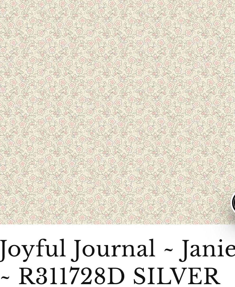 Joyful Journal - Janie by Sheryl Johnson for Marcus Fabrics R311728D Silver