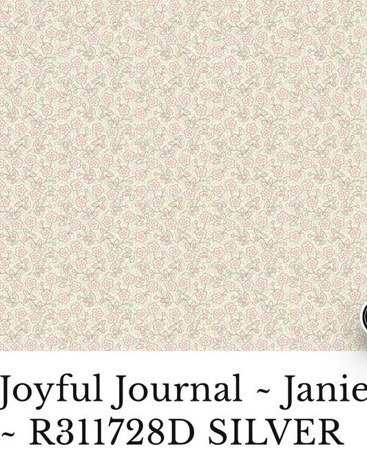 Joyful Journal - Janie by Sheryl Johnson for Marcus Fabrics R311728D Silver