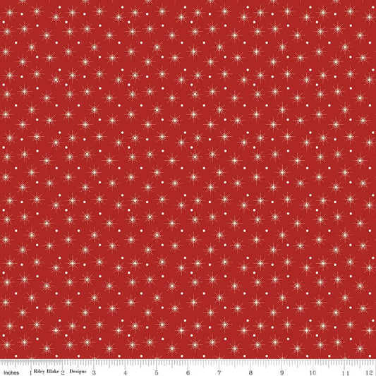 Christmas Greetings by Designer Sandy Gervais for Riley Blake Designs CD17667 Red