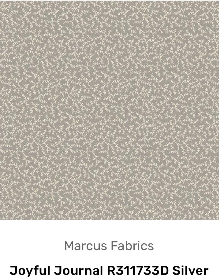 Joyful Journal - Nellie by Sheryl Johnson for Marcus Fabrics R311733D Silver