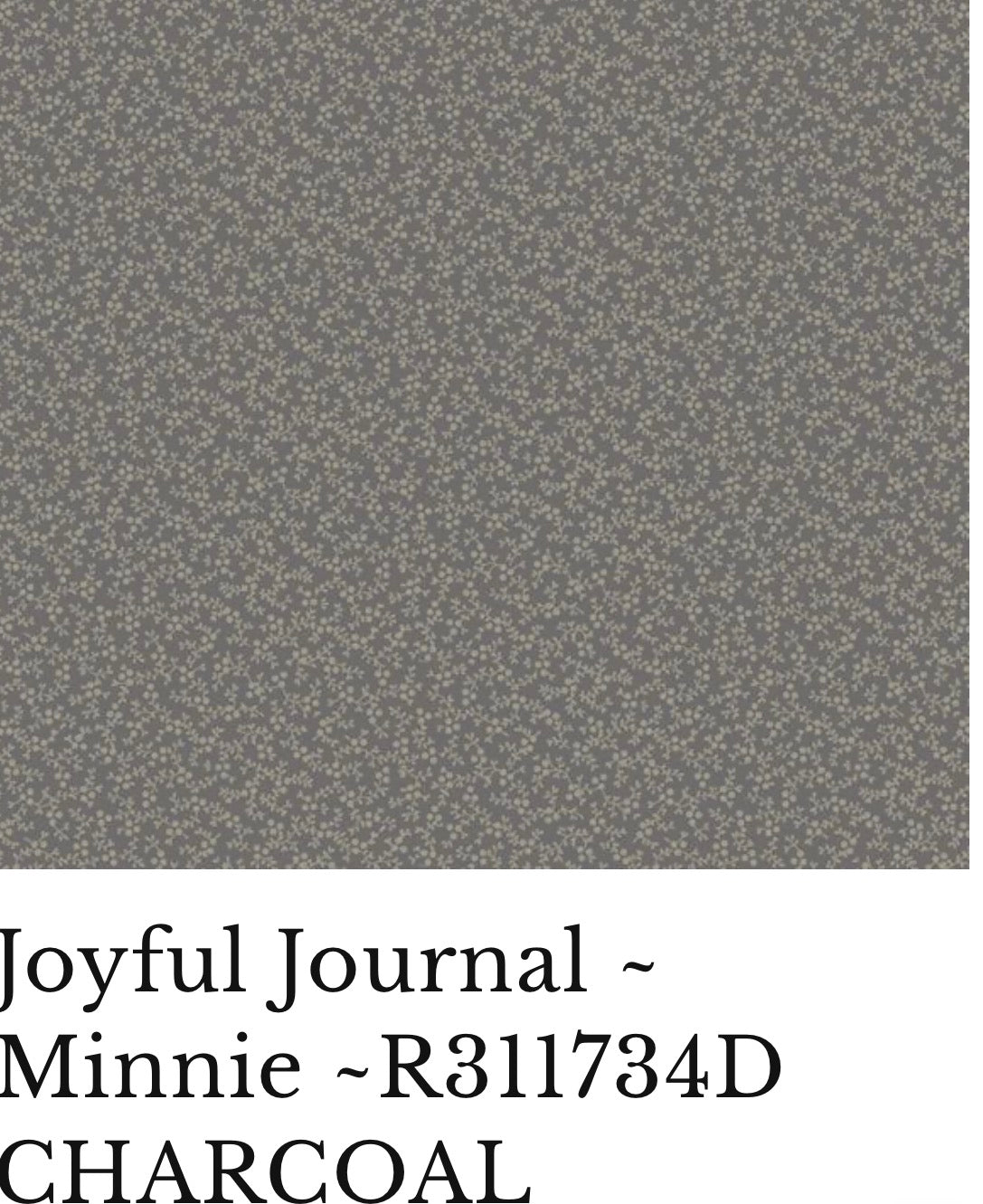 Joyful Journal - Minnie by Sheryl Johnson for Marcus Fabrics R311734D Charcoal