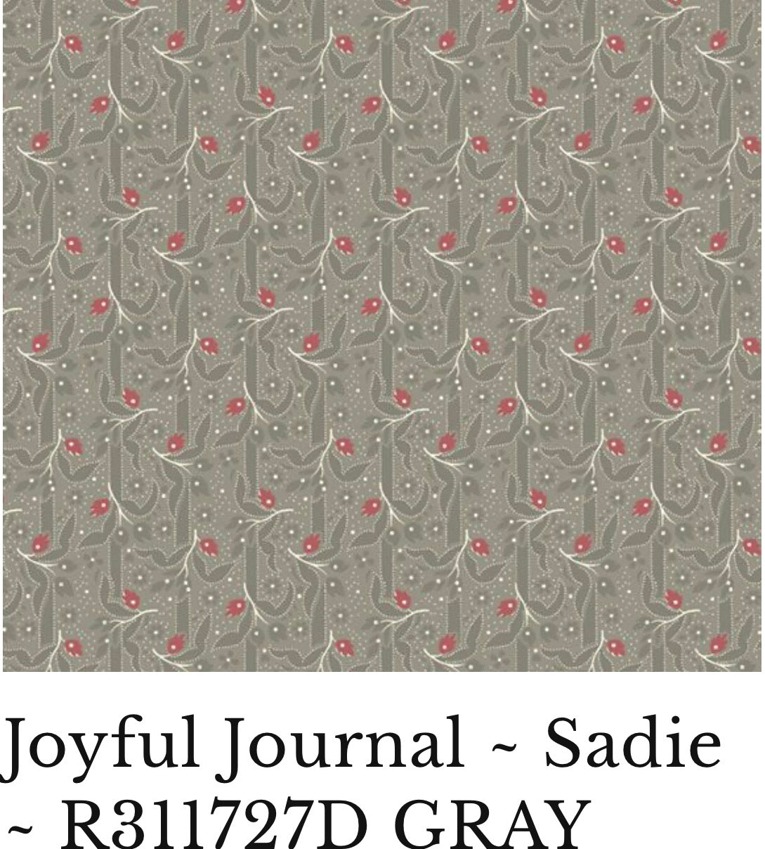 Joyful Journal - Sadie by Sheryl Johnson for Marcus Fabrics R311727D Gray