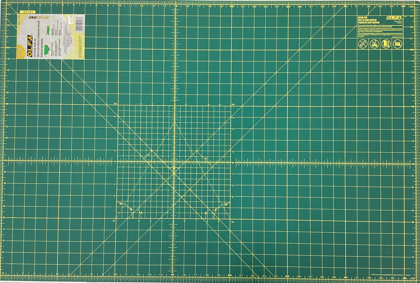 Olfa Self-Healing Rotary Mat  With Grid 24” x 36”