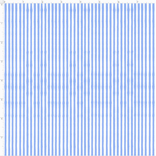 Loralie Designs Lazy Stripe Blue/White 692-517
