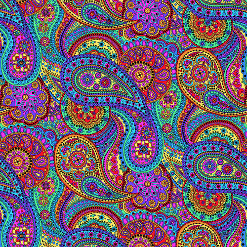 Paisley Paradise 108” Wide Pattern: 1181 Color: 123