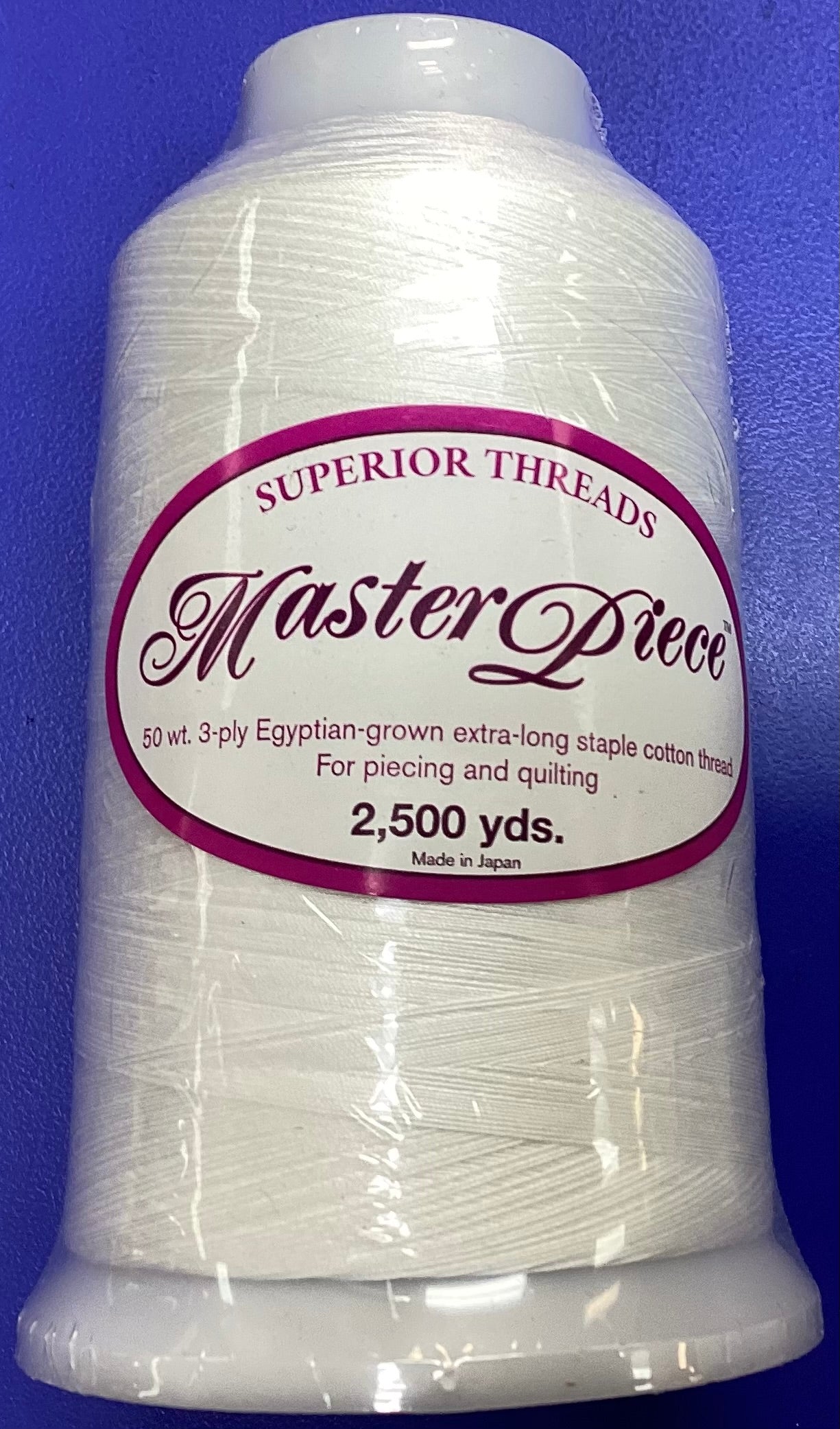 MasterPiece Cotton Thread Color: White #186