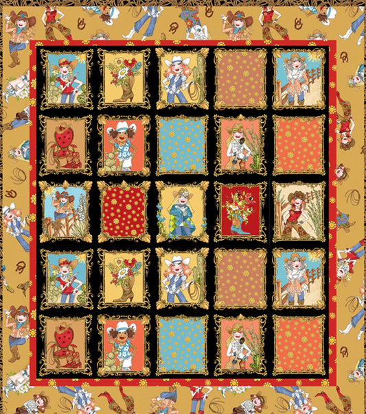 Whoa Girl! Quilt Kit Size: 40” x 47”