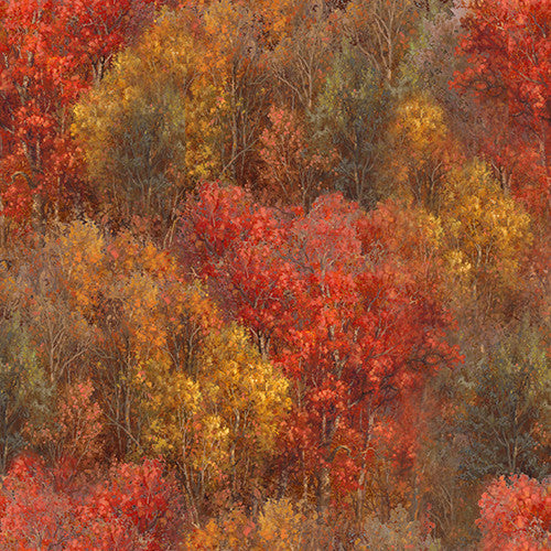 3 Wishes Whitetail Country 22201-MLT-CTN-D Forest Texture