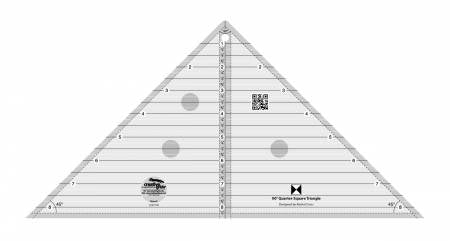 Creative Grids Ruler 90 Degree Quarter-Square Triangle CGRT90