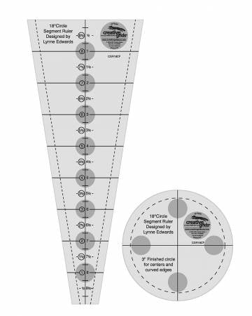 Creative Grids Ruler 18* Dresden Plate Ruler CGR18CF