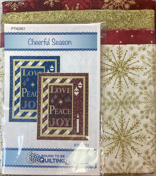 Cheerful Season Quilt Kit (Red and Gold Version)