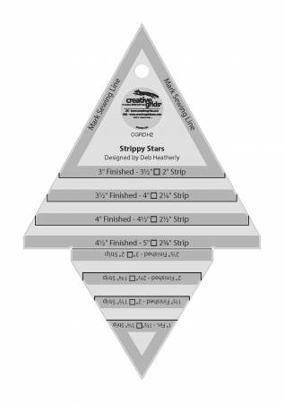 Creative Grids Ruler Strippy Stars Tool CGRDH2