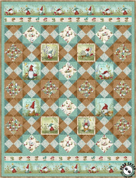 Savor the Gnoment Quilt Kit 66” x 86 1/2”