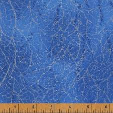 Windham Fabrics Royal Blue Silver Diamond Dust 51394-27