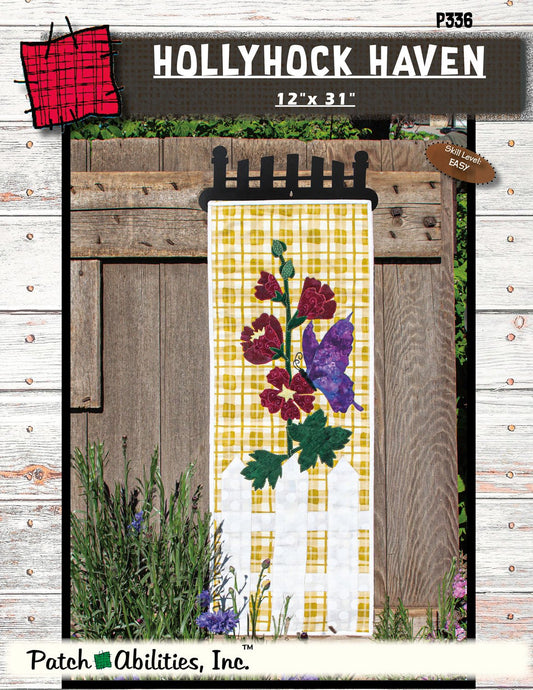 Patch Abilities, Inc. Hollyhock Haven Pattern 12” x 31” P336