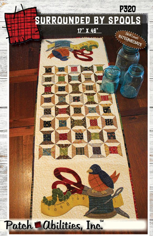 Patch Abilities Inc. Surrounded By Spools 17” x 46” P320