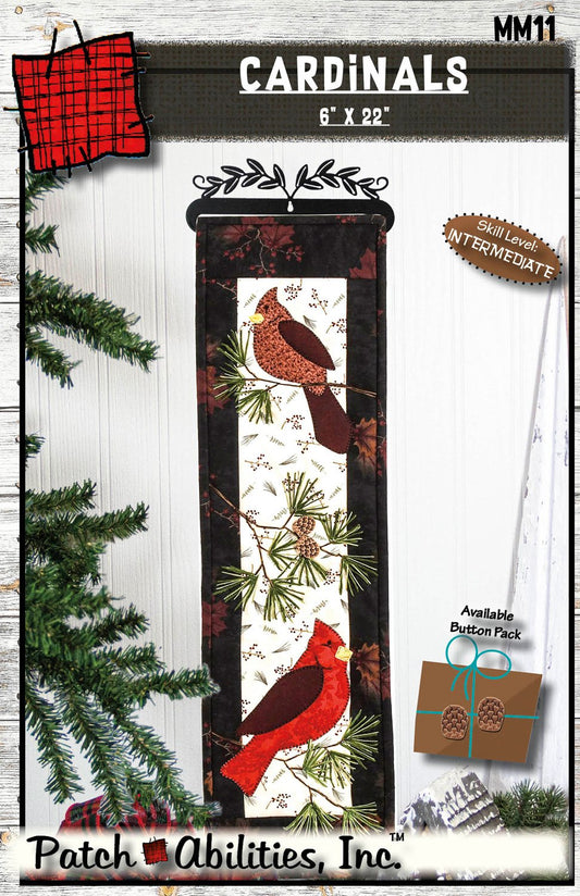 Patch Abilities, Inc. Cardinals With Button Pack 6"x22" MM11