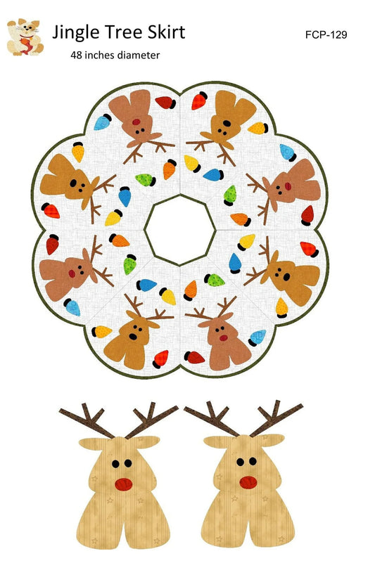 Jingle Tree Skirt 48” Diameter FCP-129