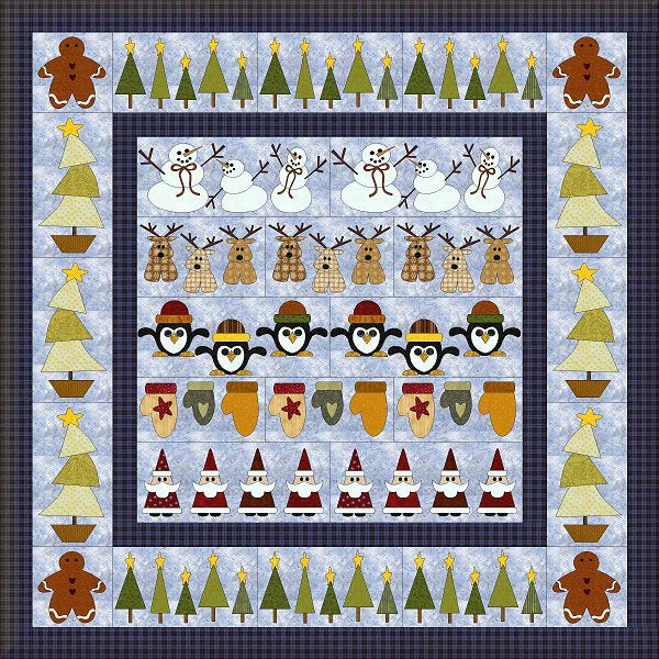 Christmas Row x Row Pattern 82” x 82” FCP-003