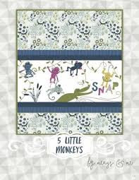 5 Little Monkeys Pattern 40” x 47”