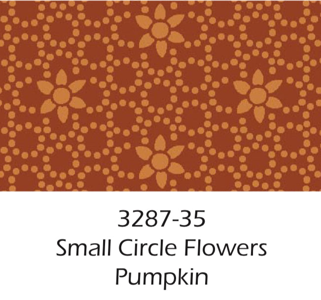 Oak and Maple by Janet Rae Nesbitt Pattern: 3287, Color: 35 Small Circle Flowers Pumpkin