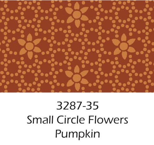 Oak and Maple by Janet Rae Nesbitt Pattern: 3287, Color: 35 Small Circle Flowers Pumpkin