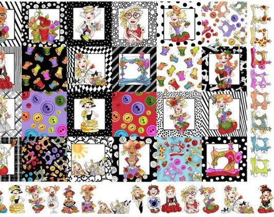 Loralie Designs Sew Medley Panel 24” x 45”