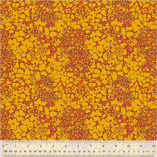 Botanica by Sally Kelly for Windham Fabrics 54016-11 Tangerine