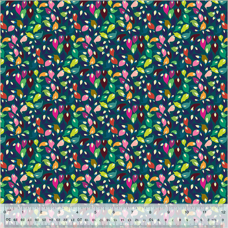 Botanica by Sally Kelly for Windham Fabrics 54017-12 Teal