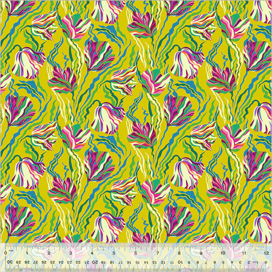 Botanica by Sally Kelly for Windham Fabrics 54014-4 Chartreuse