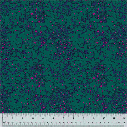 Botanica by Sally Kelly for Windham Fabrics 54016-12 Teal