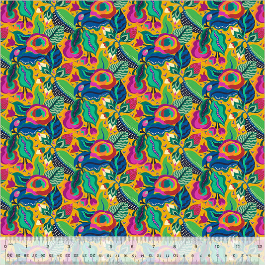 Botanica by Sally Kelly for Windham Fabrics 54015-7 Gold