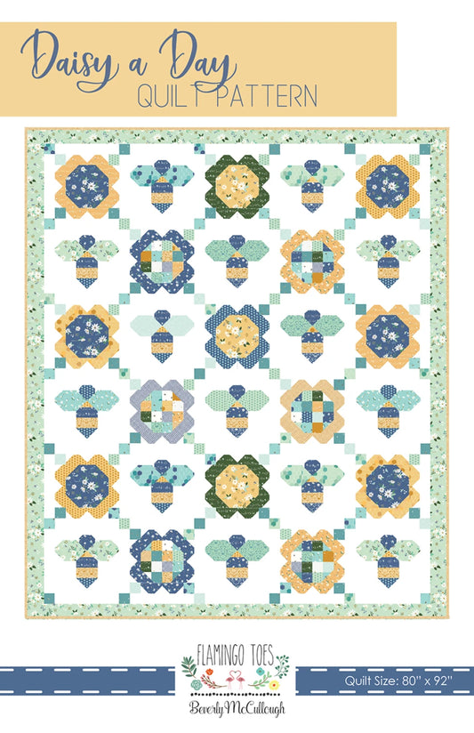 Daisy a Day Quilt Kit 79” x 93”