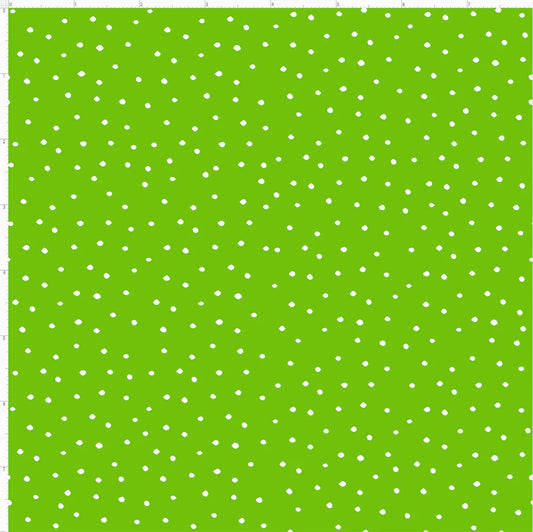 Loralie Designs Dinky Dots Spring Green/White 692-693