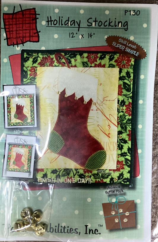 Patch Abilities, Inc. Holiday Stocking Pattern with Accessory Pack P130
