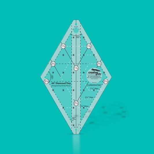 Creative Grids Ruler Non-Slip 60* Diamond Tiny CGR60DIATINY