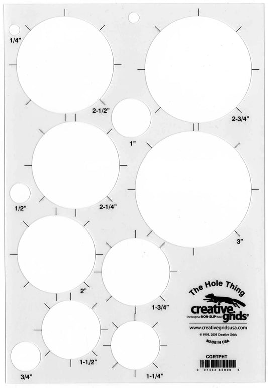Creative Grids Ruler The Hole Thing (CGRTPHT)