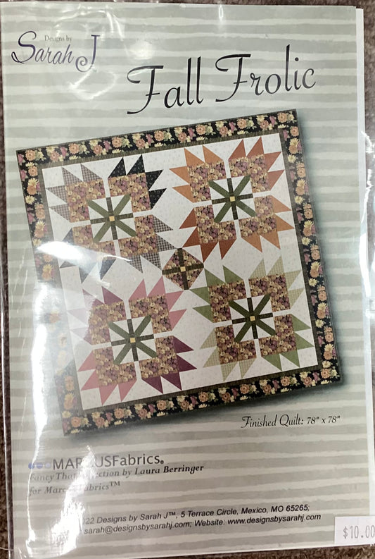 Fall Frolic Pattern 78” x 78”