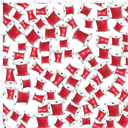 Loralie Designs Red Thread White 692-539