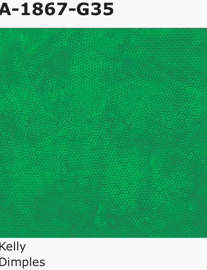 Andover Dimples Style: A, Pattern: 1867, Color: G35 Kelly Green