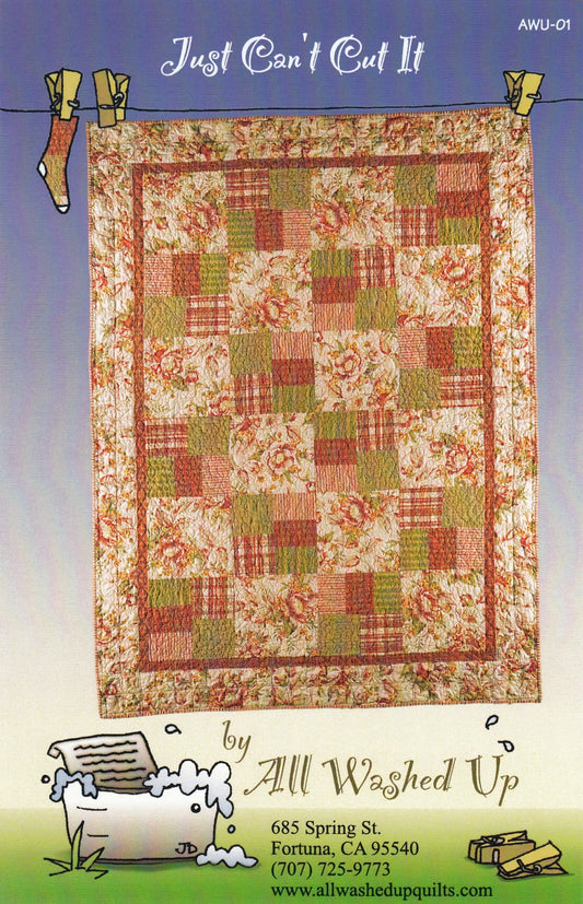 Just Can’t Cut It Quilt Pattern