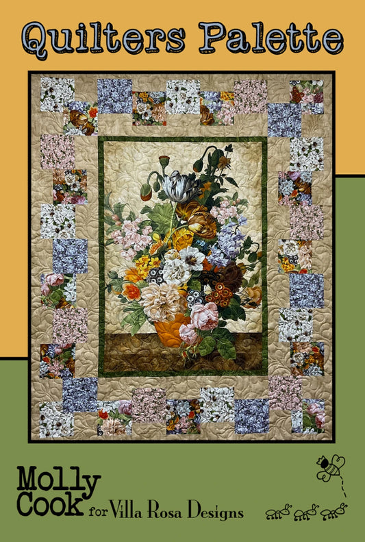 Quilters Palette Quilt Pattern by Molly Cook for Villa Rosa Designs 54” x 66”