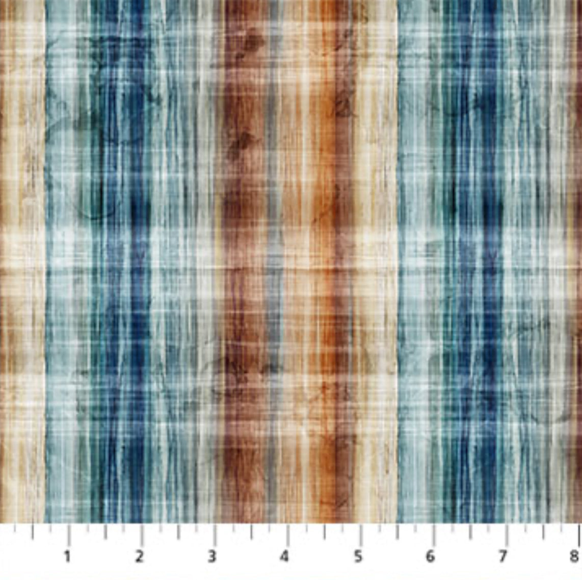 Northcott Silk USA Fox Den Collection DP28334-14 Beige Multi Plaid