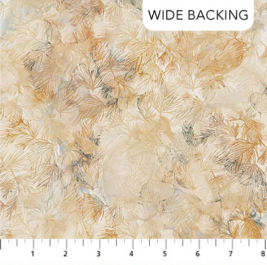 Northcott Silk USA Fox Den Collection B28337-14 Beige Pine Needles