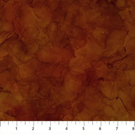 Northcott Silk USA Fox Den Collection DP28339-38 Dark Rust