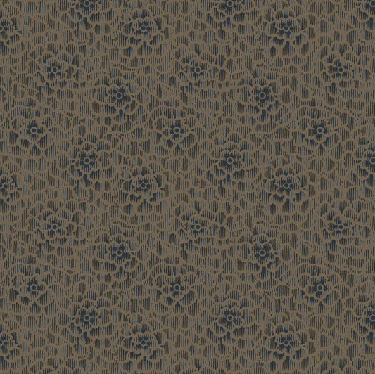 Maywood Studio Dark & Stormy MAS10445-A Chrysanthemum - Brown