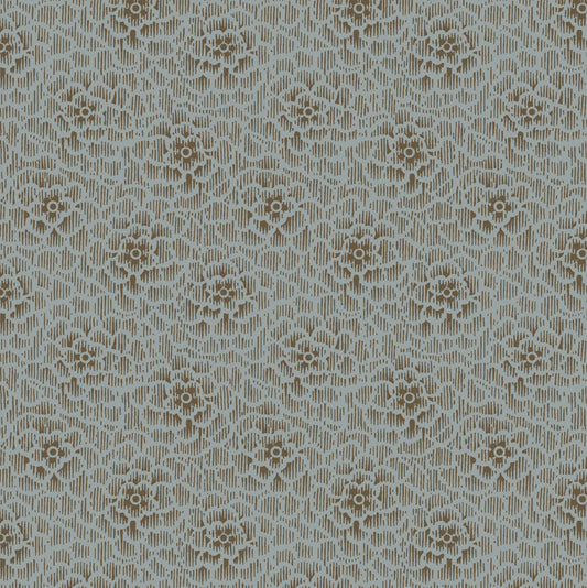 Maywood Studio Dark & Stormy MAS10445-B Chrysanthemum - Blue
