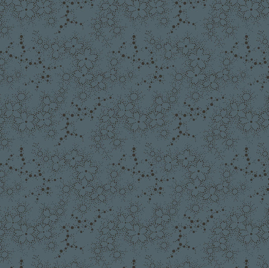 Maywood Studio Dark & Stormy MAS10446-N Dot Flower Navy