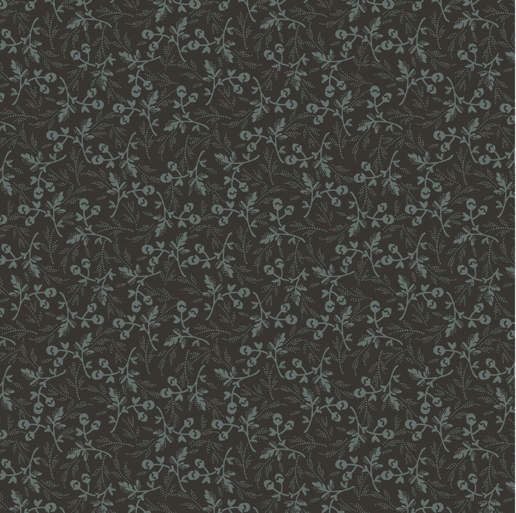 Maywood Studio Dark & Stormy MAS10443-N Tiny Flower Navy